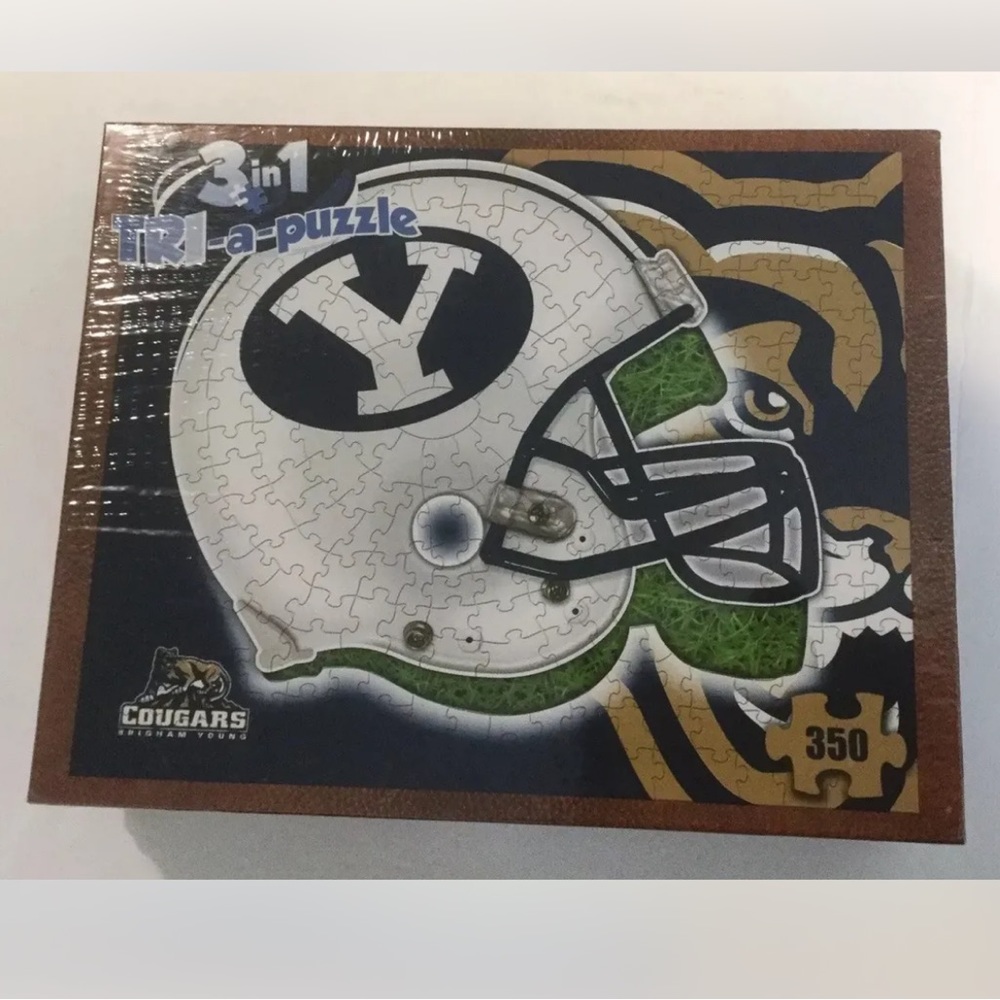 Cougars Brigham Young College Edition 350 Piece Puzzle New
